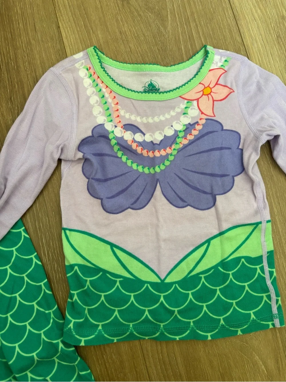 Disney Little Mermaid Pajama Set - Size 4
